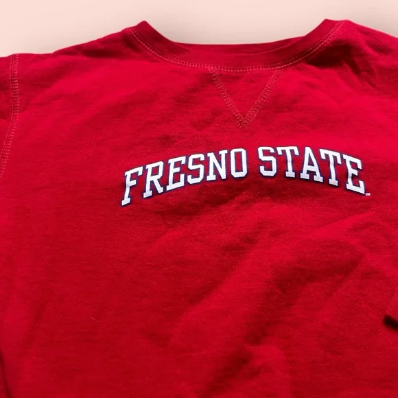 Toddler College Kids Red Fresno State Crewneck Sweatshirt Size 5/6T - Picture 4 of 10